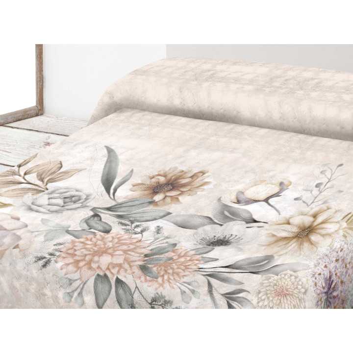 Cobertor de veludo bege Cendra | Cobertor de inverno com toque suave