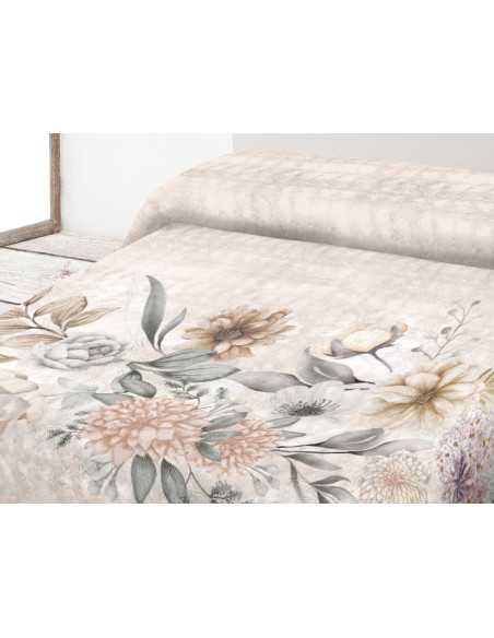 Manta terciopelo Cendra beige | Manta invierno tacto suave