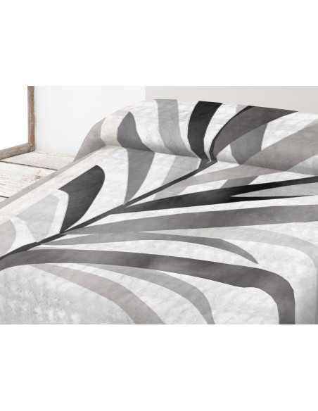 Cobertor de veludo cinza Velora | Cobertor de inverno com toque suave