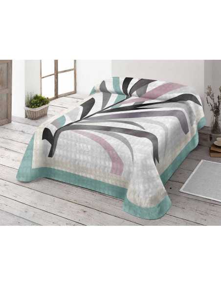 Cobertor de veludo verde Velora | Cobertor de inverno com toque suave