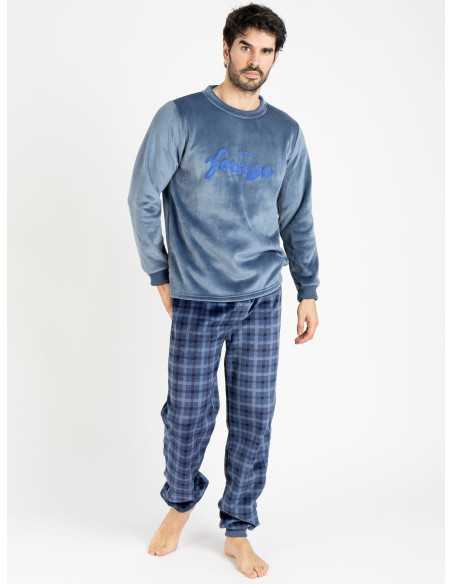 Pijama de Supersoft para homem Viggo | Pijama de inverno macio e quente