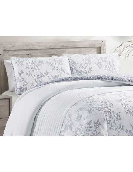 Edredão de sedalina e sherpa Brenda | Edredão quente e sedoso