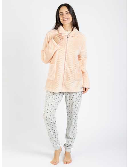 Bata mujer coralina Kelda | Bata invierno suave y cálido