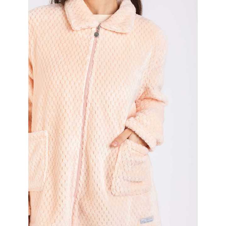 Robe coralina para mulher Kelda | Robe inverno macio e quente