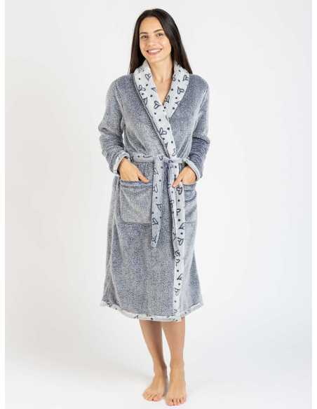 Robe de muflão para mulher Tove | Robe inverno macio e quente