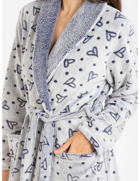 Robe de muflão para mulher Tove | Robe inverno macio e quente