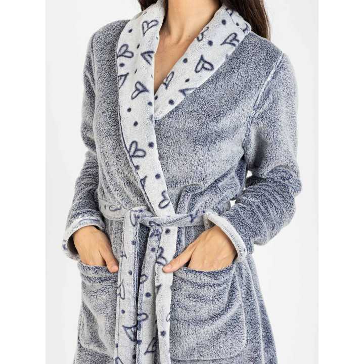 Robe de muflão para mulher Tove | Robe inverno macio e quente
