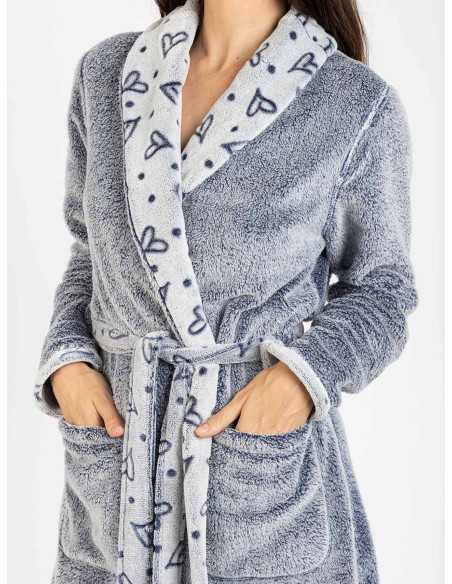 Robe de muflão para mulher Tove | Robe inverno macio e quente