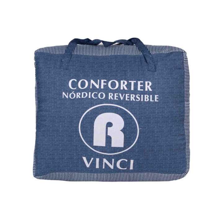 Relleno nórdico reversible Vinci azul | Relleno nórdico invierno