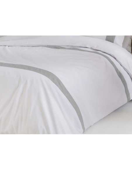 Capa de edredão em algodão Essence cinza | Capa edredão 3 peças