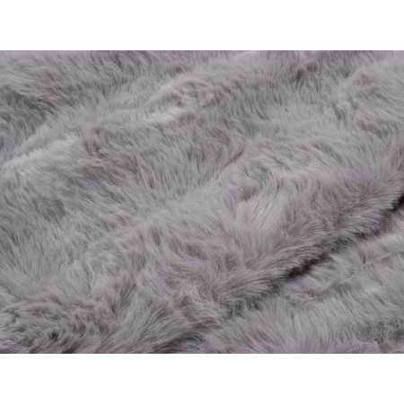 Plaid pele Zafiro cinza | Manta decorativa de pelo 2