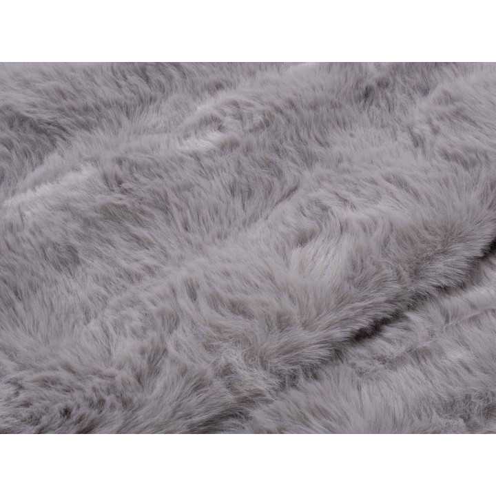 Plaid pele Zafiro cinza | Manta decorativa de pelo