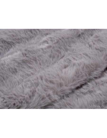 Plaid pele Zafiro cinza | Manta decorativa de pelo