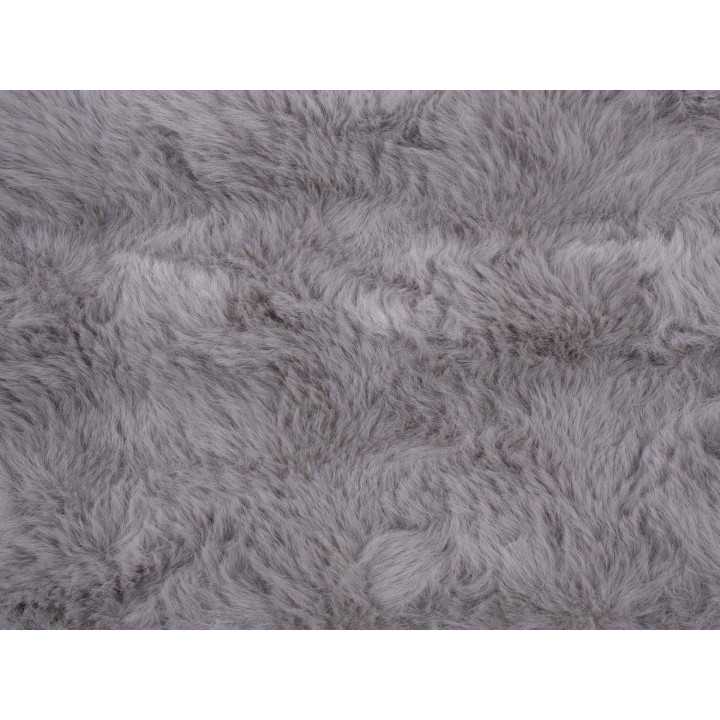 Plaid pele Zafiro cinza | Manta decorativa de pelo