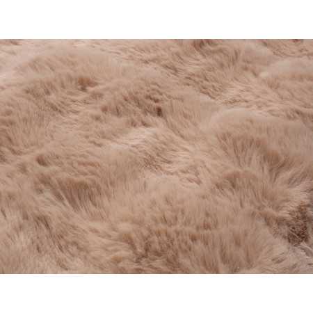 Plaid pele Zafiro bege | Manta decorativa de pelo 2