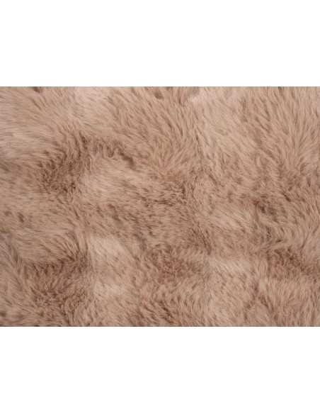 Plaid pele Zafiro bege | Manta decorativa de pelo