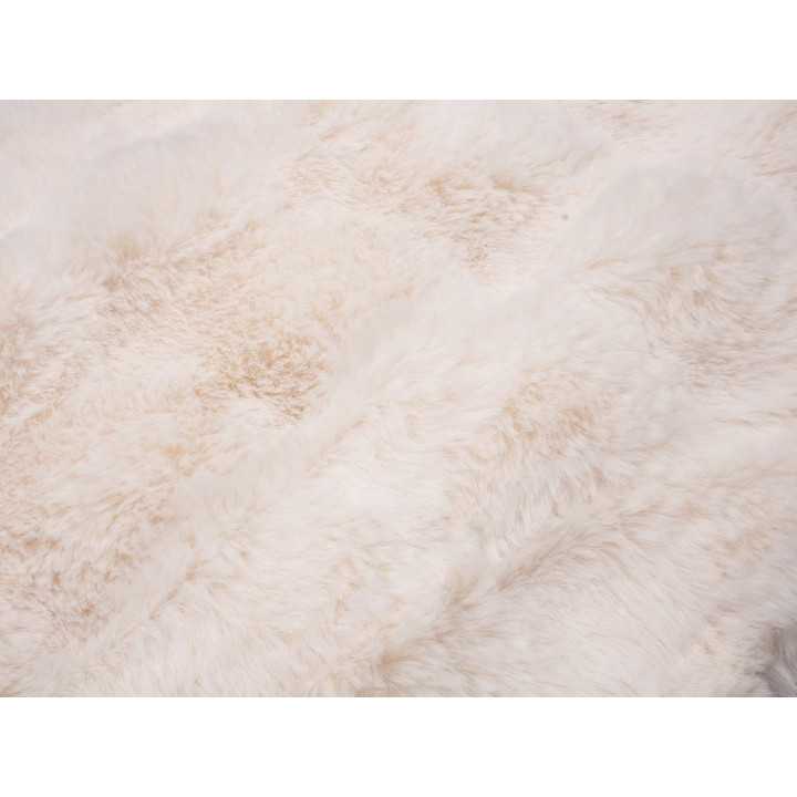 Plaid pele Zafiro cru | Manta decorativa de pelo