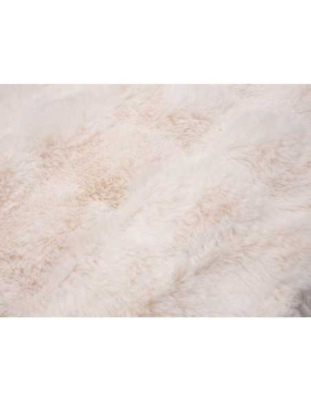 Plaid pele Zafiro cru | Manta decorativa de pelo