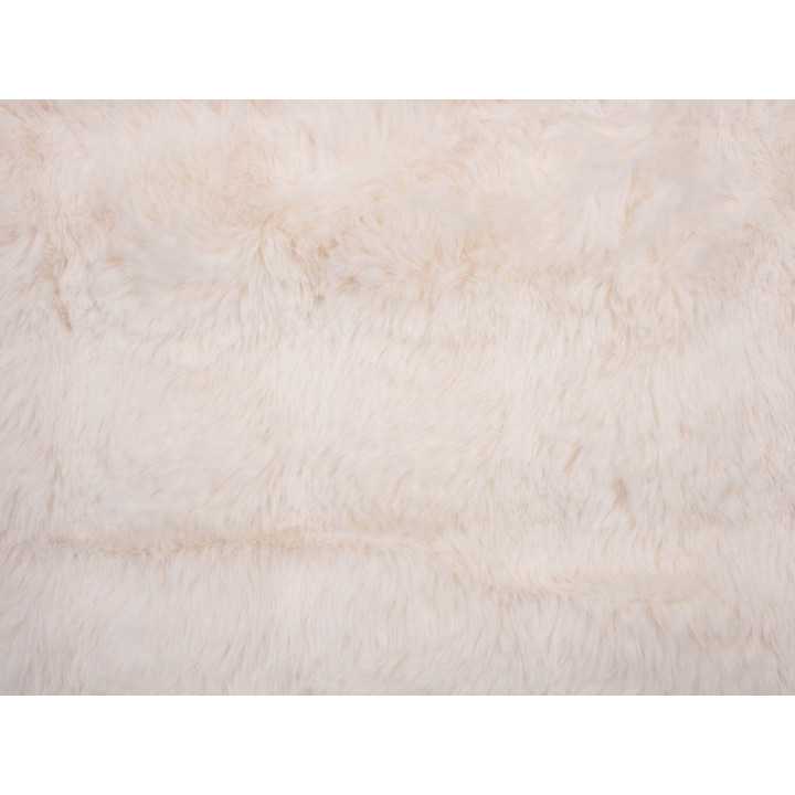 Plaid piel Zafiro crudo | Manta decorativa pelo