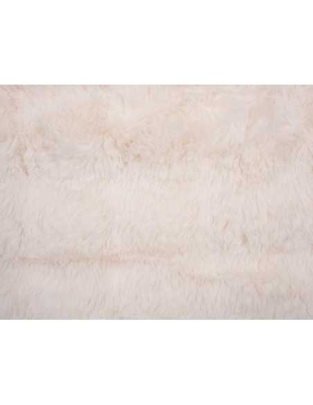 Plaid piel Zafiro crudo | Manta decorativa pelo