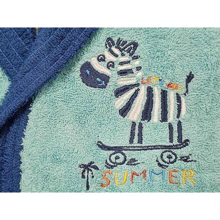 Robe infantil Peque azul | Robe 100% algodão