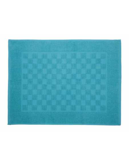 Tapete de banho Ajuar água-marinha | Tapete de algodão penteado