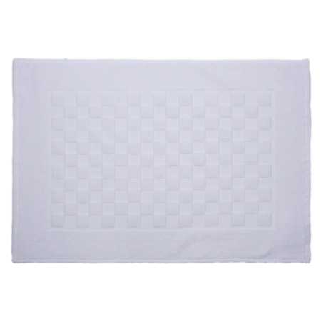 Alfombra baño Ajuar blanca | Alfombra algodón peinado