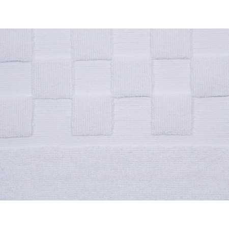 Alfombra baño Ajuar blanca | Alfombra algodón peinado 2