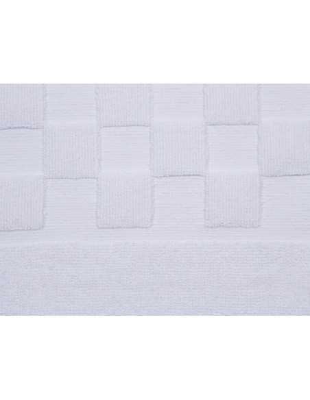 Alfombra baño Ajuar blanca | Alfombra algodón peinado