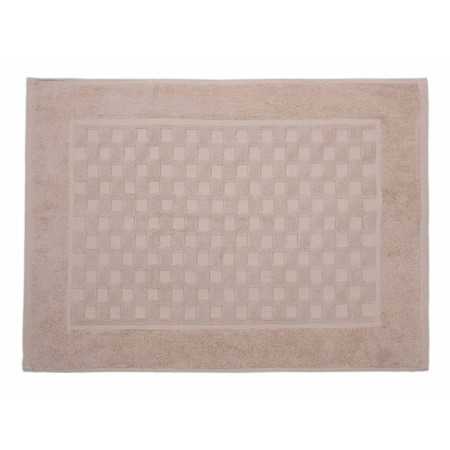 Alfombra baño Ajuar beige | Alfombra algodón peinado