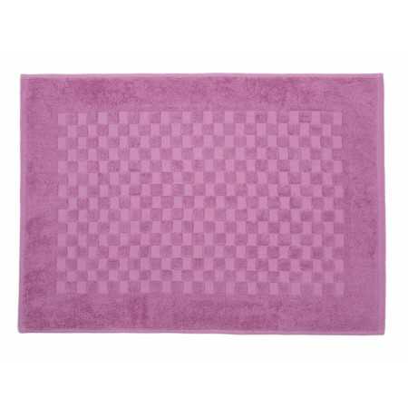 Alfombra baño Ajuar malva | Alfombra algodón peinado