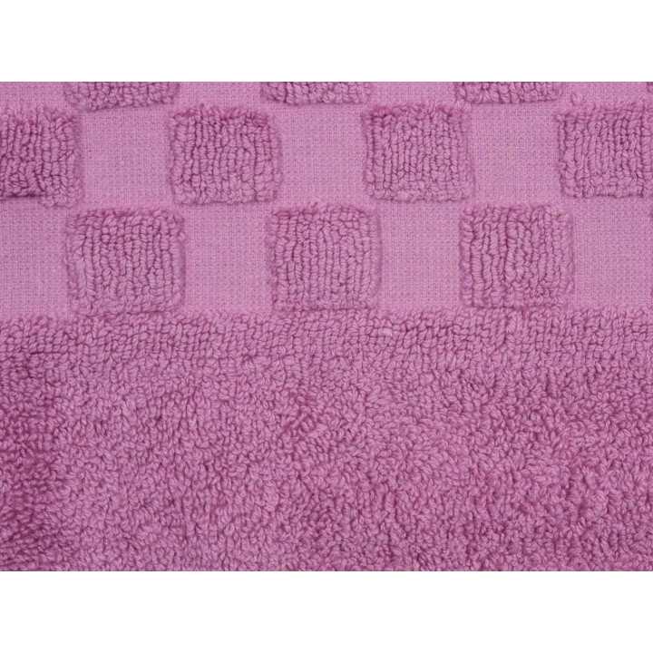 Alfombra baño Ajuar malva | Alfombra algodón peinado