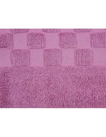 Alfombra baño Ajuar malva | Alfombra algodón peinado