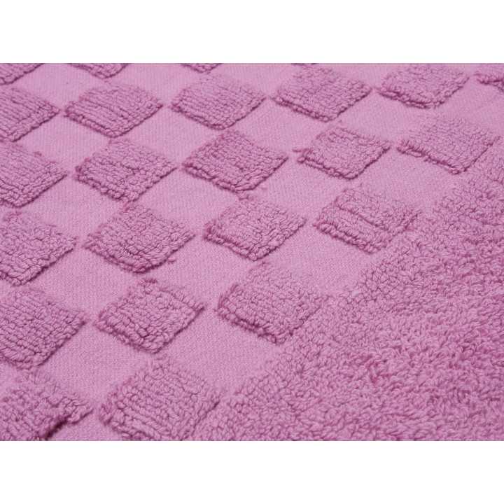 Alfombra baño Ajuar malva | Alfombra algodón peinado