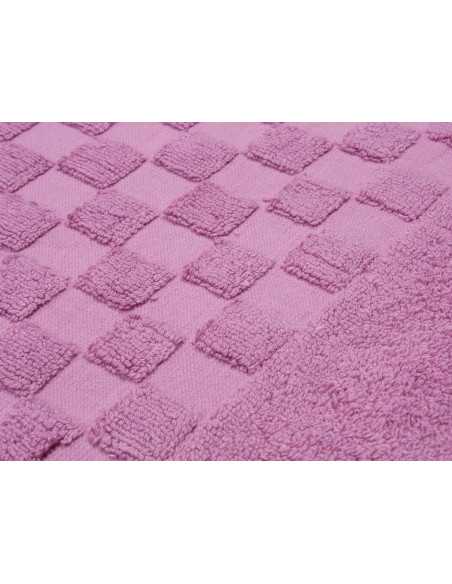 Alfombra baño Ajuar malva | Alfombra algodón peinado