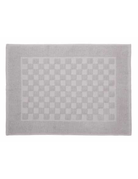 Tapete de banho Ajuar prata | Tapete de algodão penteado