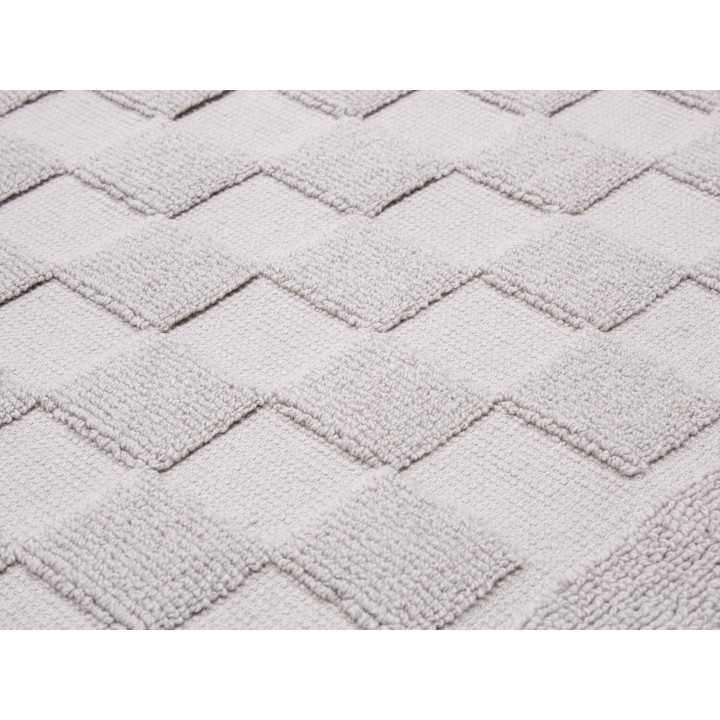 Alfombra baño Ajuar plata | Alfombra algodón peinado