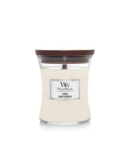 Vela Woodwick Linen Medium | Vela aromática