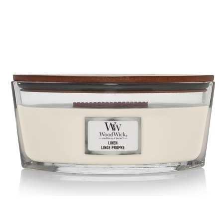 Vela Woodwick Linen Ellipse | Vela aromática