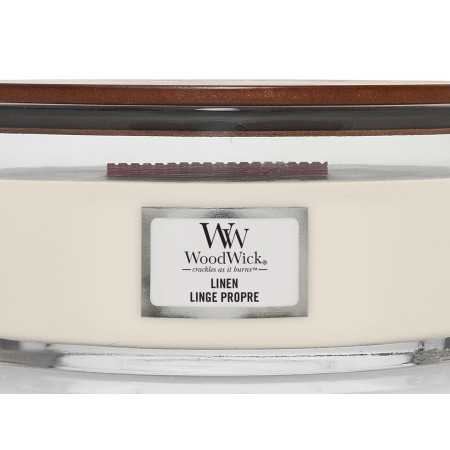 Vela Woodwick Linen Ellipse | Vela aromática 2