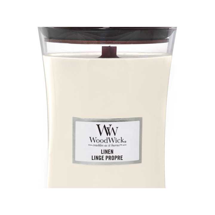 Vela Woodwick Linen Large | Vela aromática
