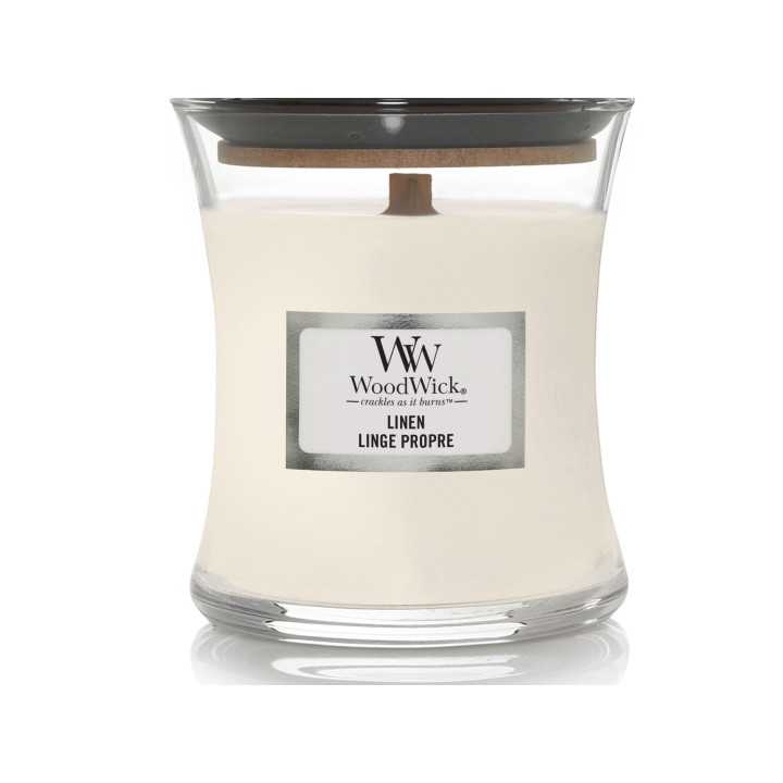 Vela Woodwick Linen Mini | Vela aromática