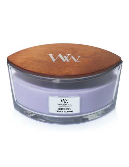 Vela Woodwick Lavender Spa Ellipse | Vela aromática