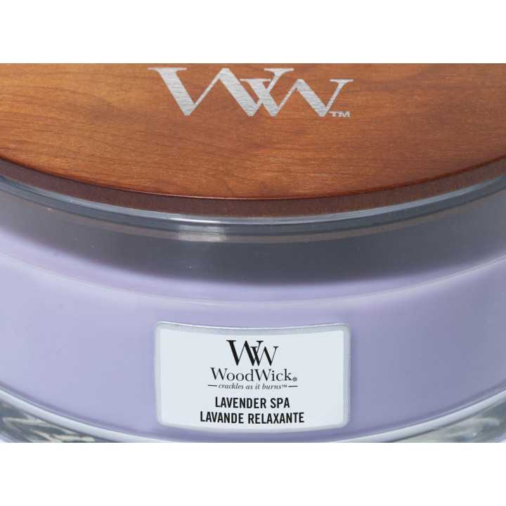 Vela Woodwick Lavender Spa Ellipse | Vela aromática