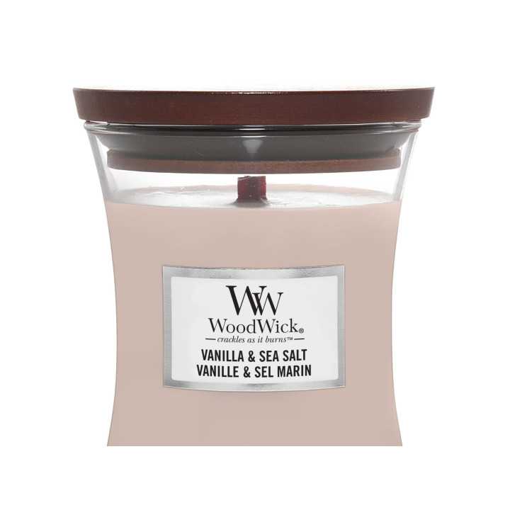 Vela Woodwick Vanilla Sea Salt Medium | Vela aromática