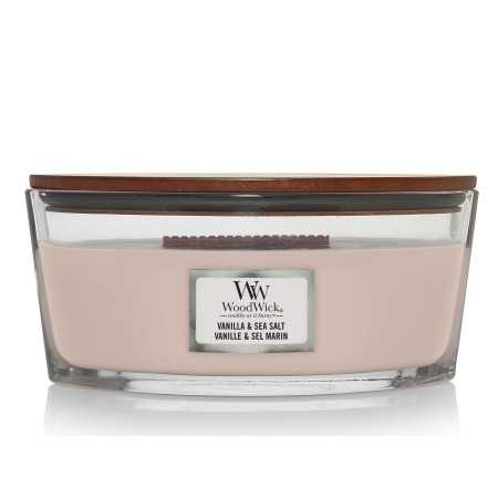 Vela Woodwick Vanilla Sea Salt Ellipse | Vela aromática