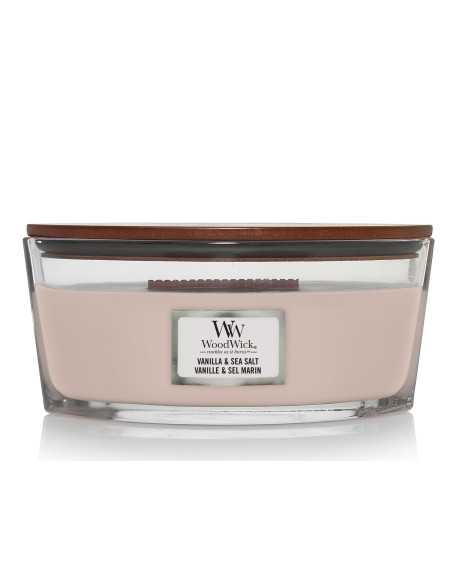 Vela Woodwick Vanilla Sea Salt Ellipse | Vela aromática