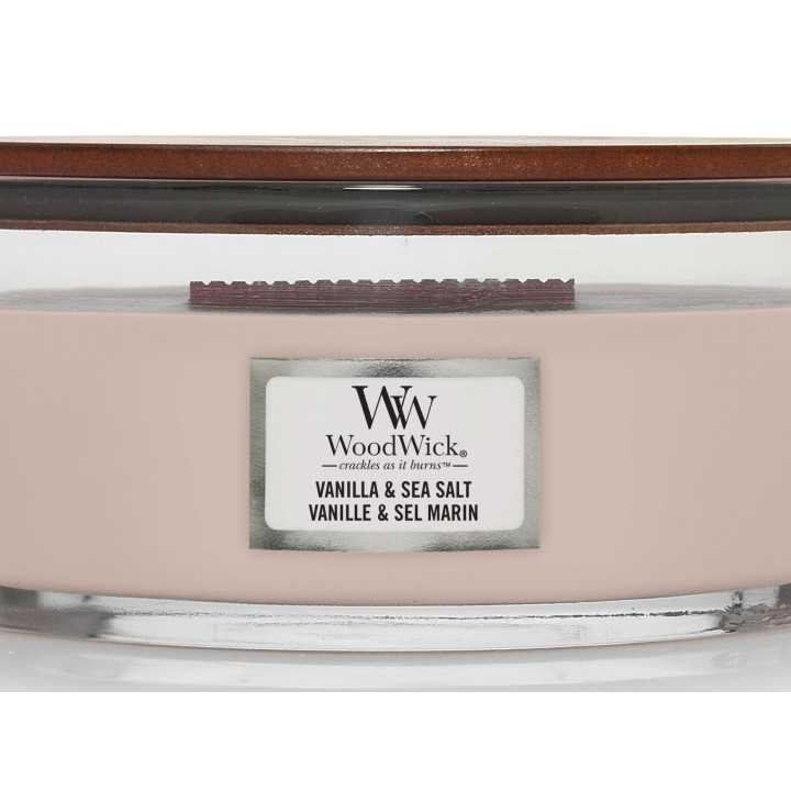 Vela Woodwick Vanilla Sea Salt Ellipse | Vela aromática