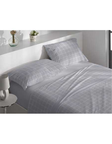 Sábanas Velvelina Naira Acero | Sábanas Invierno Burrito Blanco