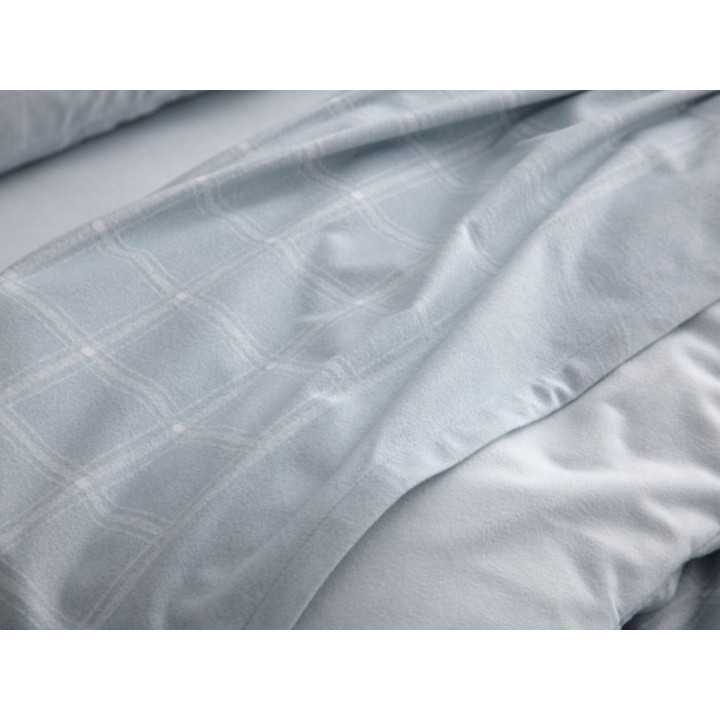 Sábanas Velvelina Naira Acero | Sábanas Invierno Burrito Blanco